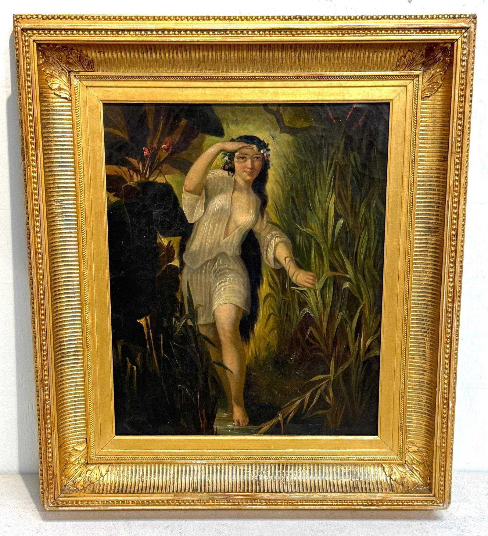19th-Century Romantic Continental School Painting, Undine / Ondine (Water Nymph) - 9