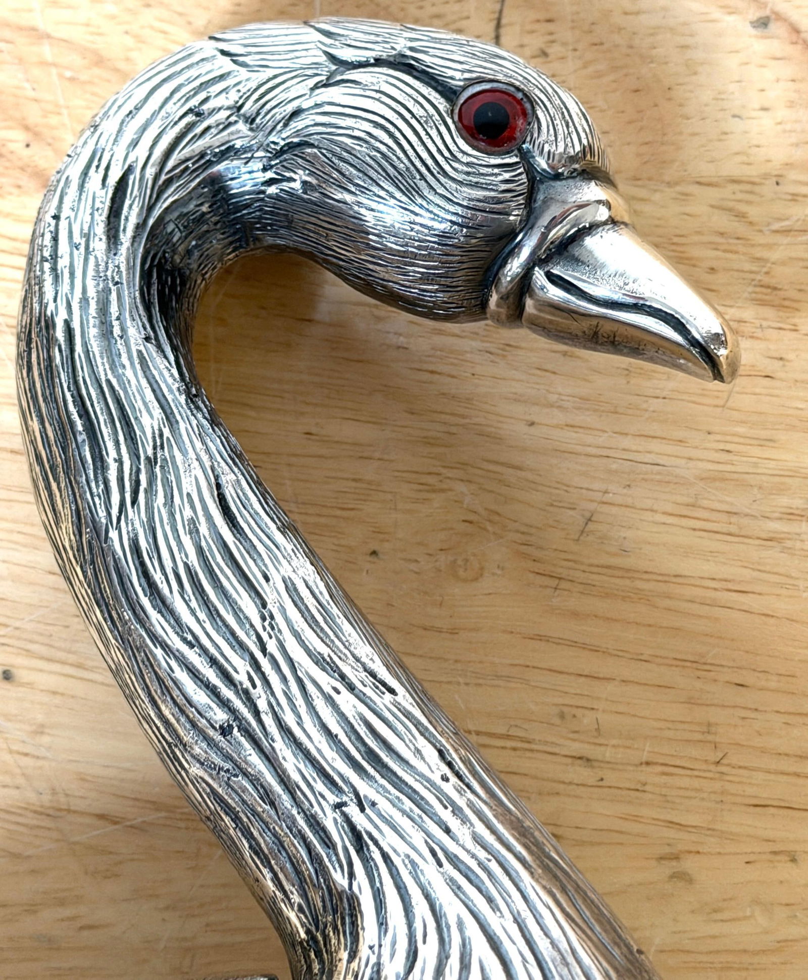 Articulated Silver-Plated Bronze Swan Box-/ Bonbonnière or Cache Pot - 9