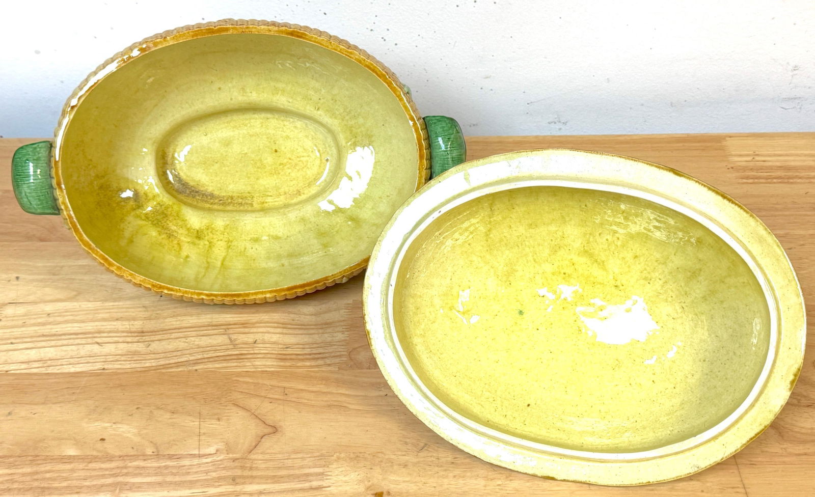 Portuguese Majolica Corn Motif Tureen & Platter, by José A. Cunha - 4