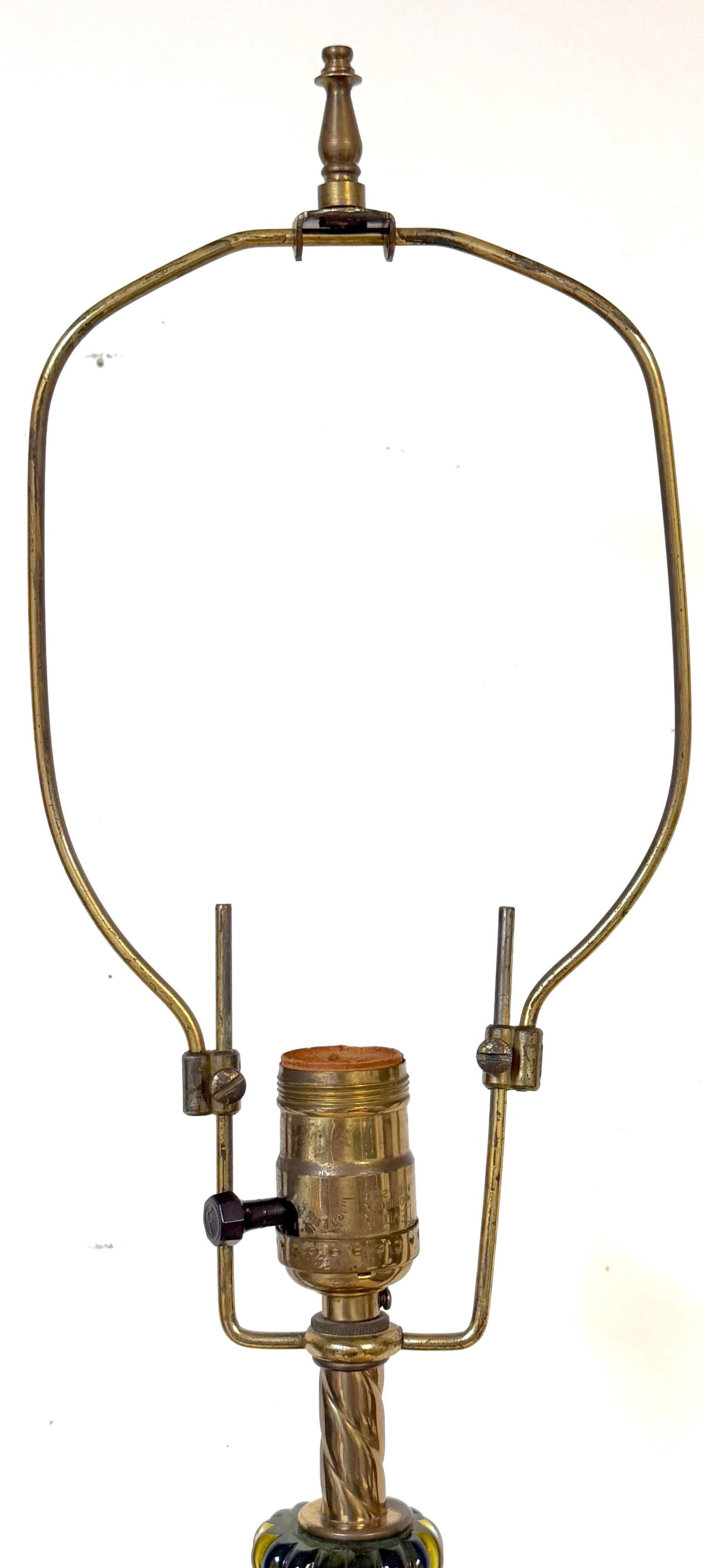 Pair of Barovier & Toso Ribbed Olive Verde Murano Glass Lamps, Circa 1955-1965 - 14