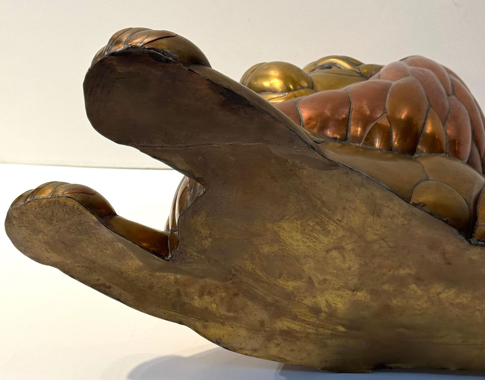 Large Copper & Brass Lion Sculpture Attributed to Sergio Bustamante Mexico, 1970 - 6