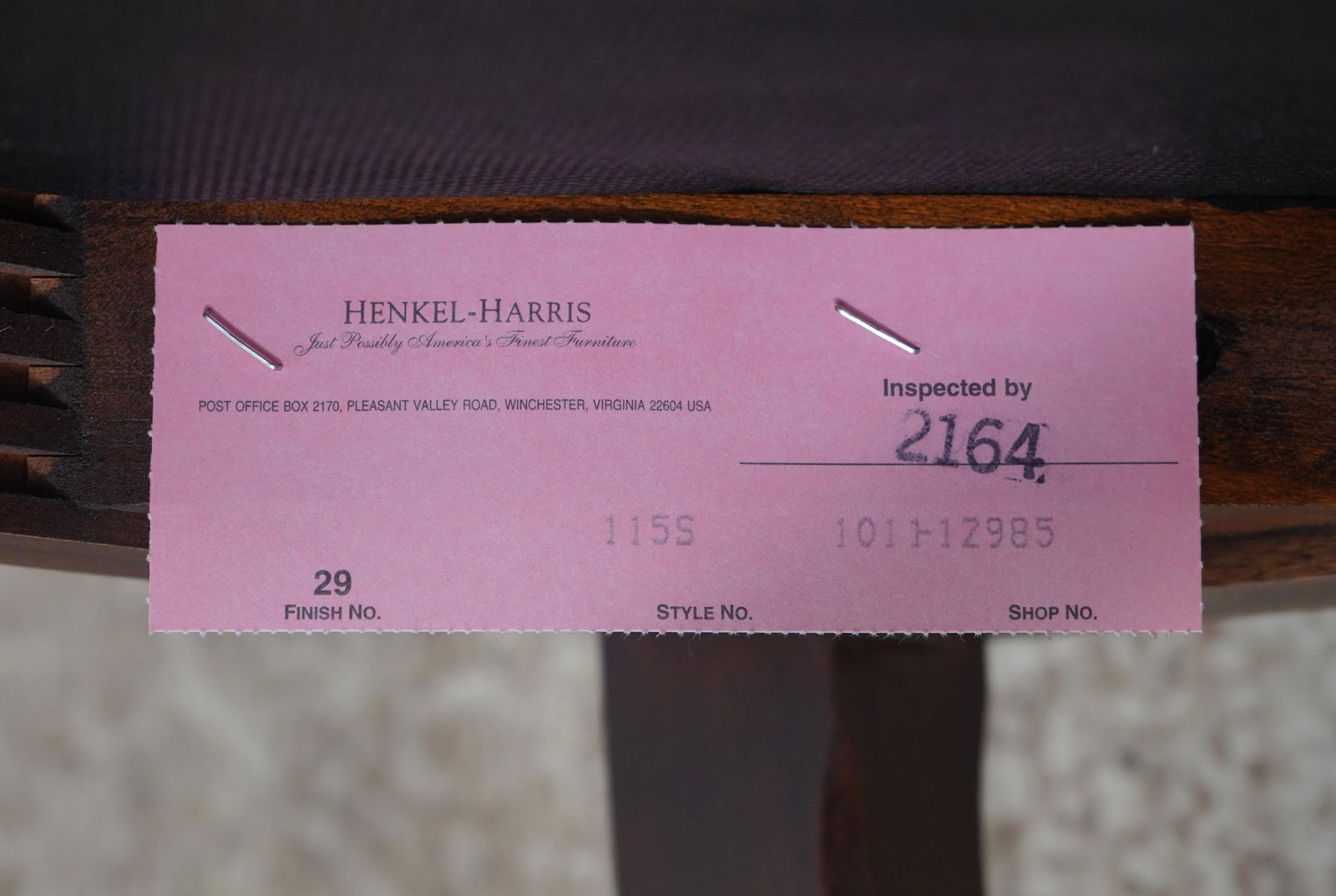 Set of 10 Henkel Harris Model 115 Mahogany Dining Room Chairs - 16