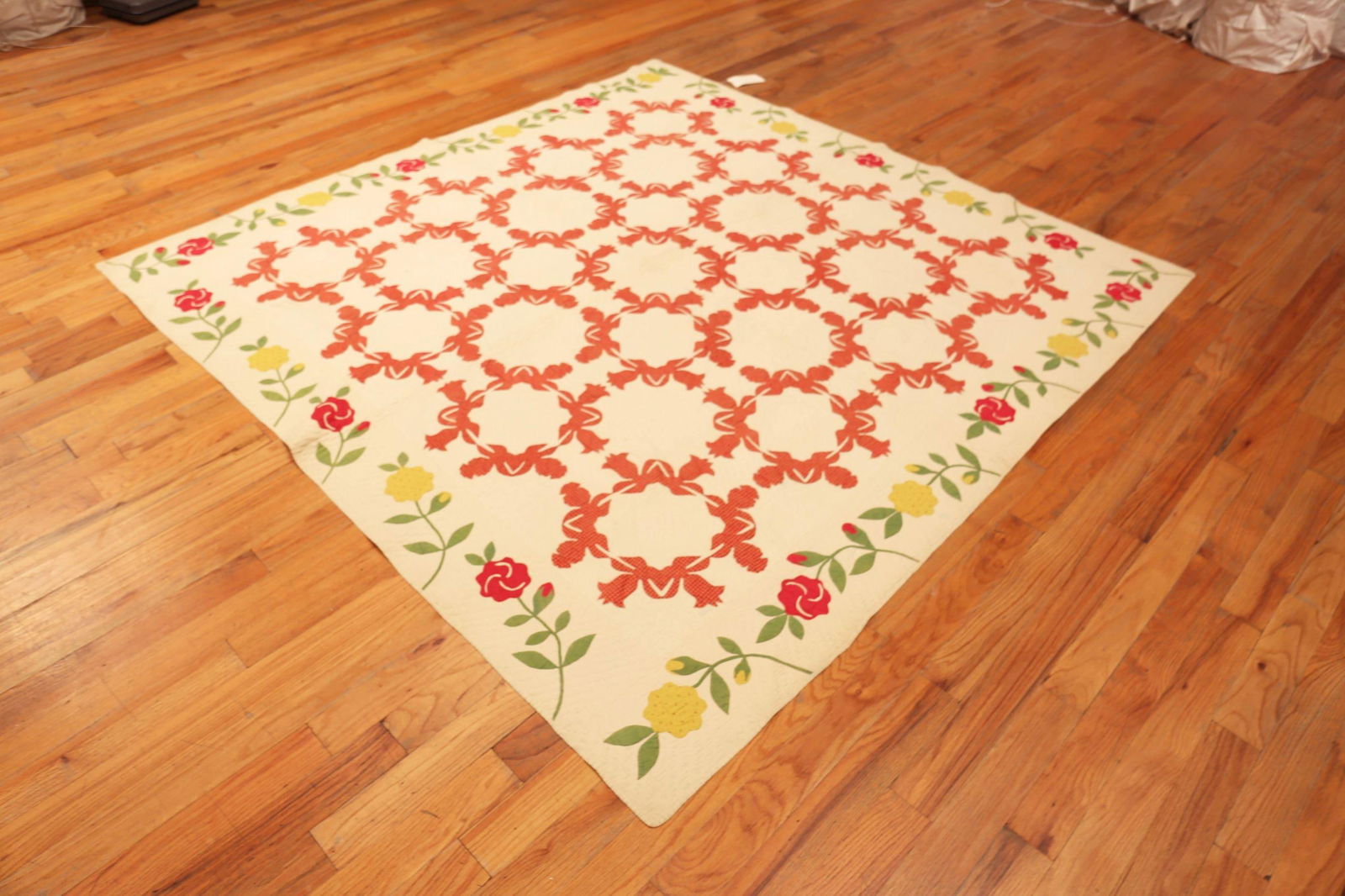 Nazmiyal Collection Antique American Quilt Textile - 2