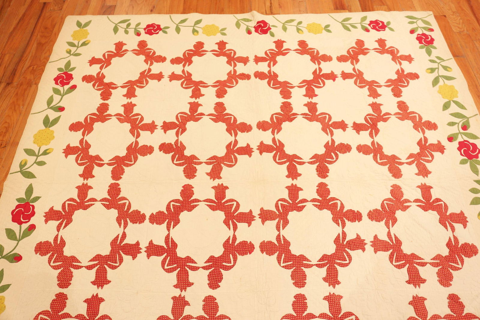 Nazmiyal Collection Antique American Quilt Textile - 3