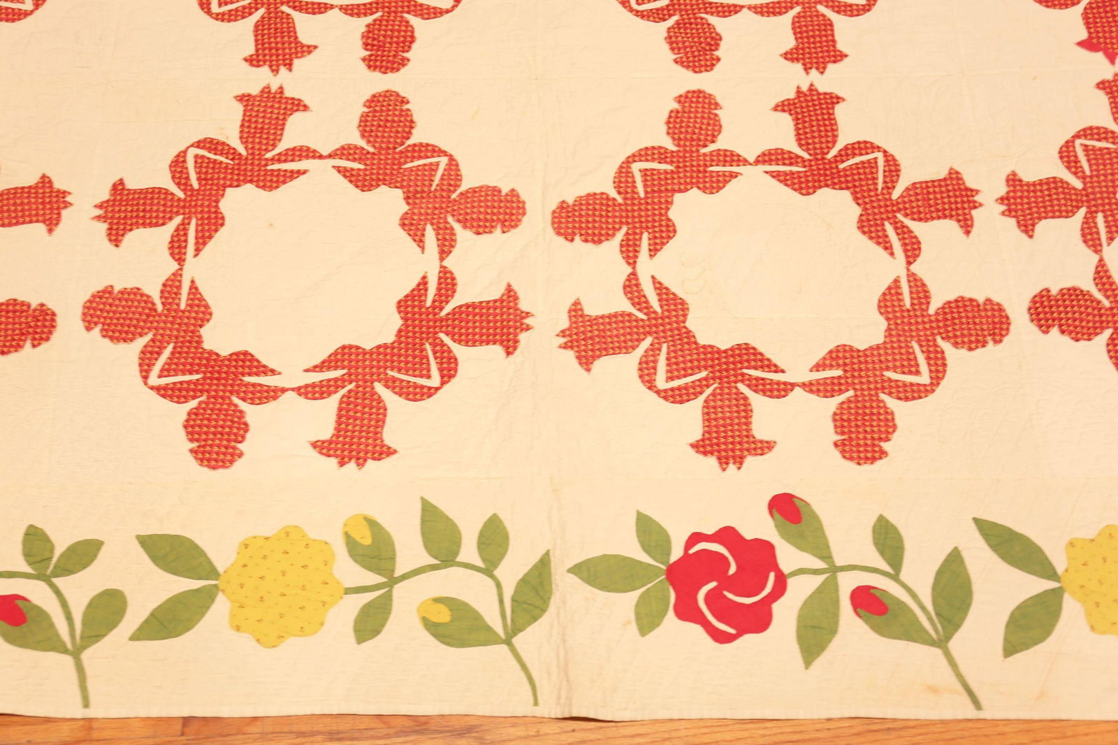 Nazmiyal Collection Antique American Quilt Textile - 5