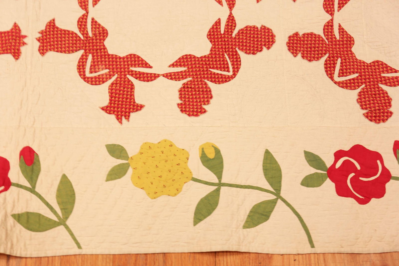 Nazmiyal Collection Antique American Quilt Textile - 6