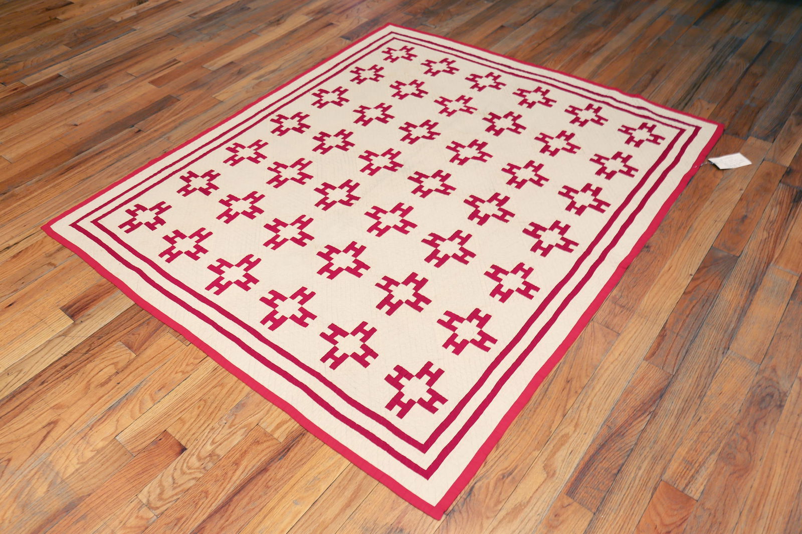 Nazmiyal Collection Antique American Quilt Textile - 2