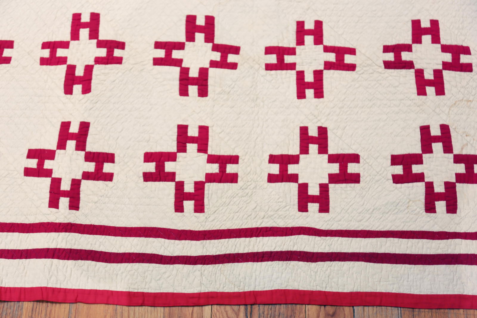 Nazmiyal Collection Antique American Quilt Textile - 6