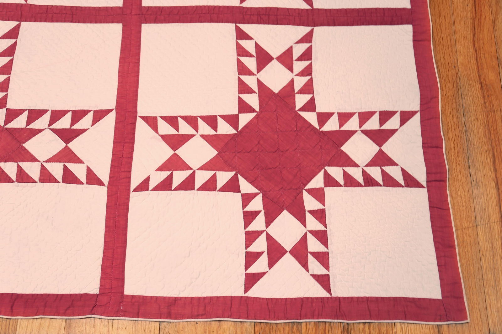 Nazmiyal Collection Antique American Quilt Textile - 6