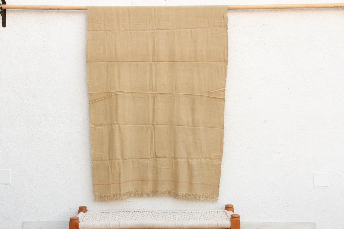Organic Peace Silk Throw, Oatmeal Stone - 4
