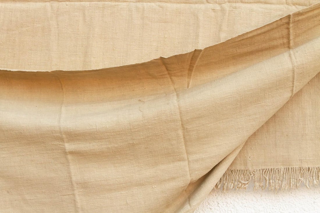 Organic Peace Silk Throw, Oatmeal Stone - 5