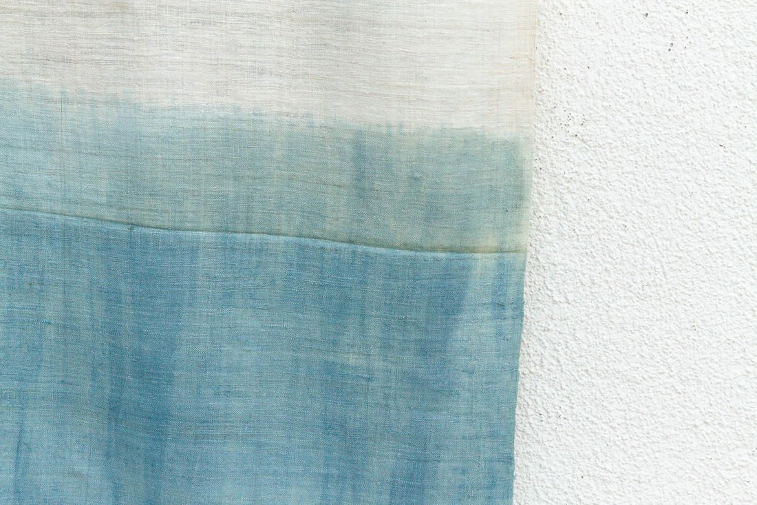 Organic Peace Silk Throw, Assam Blue Water - 4