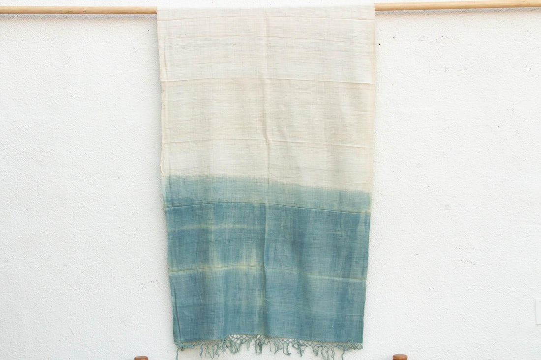 Organic Peace Silk Throw, Assam Blue Water - 5