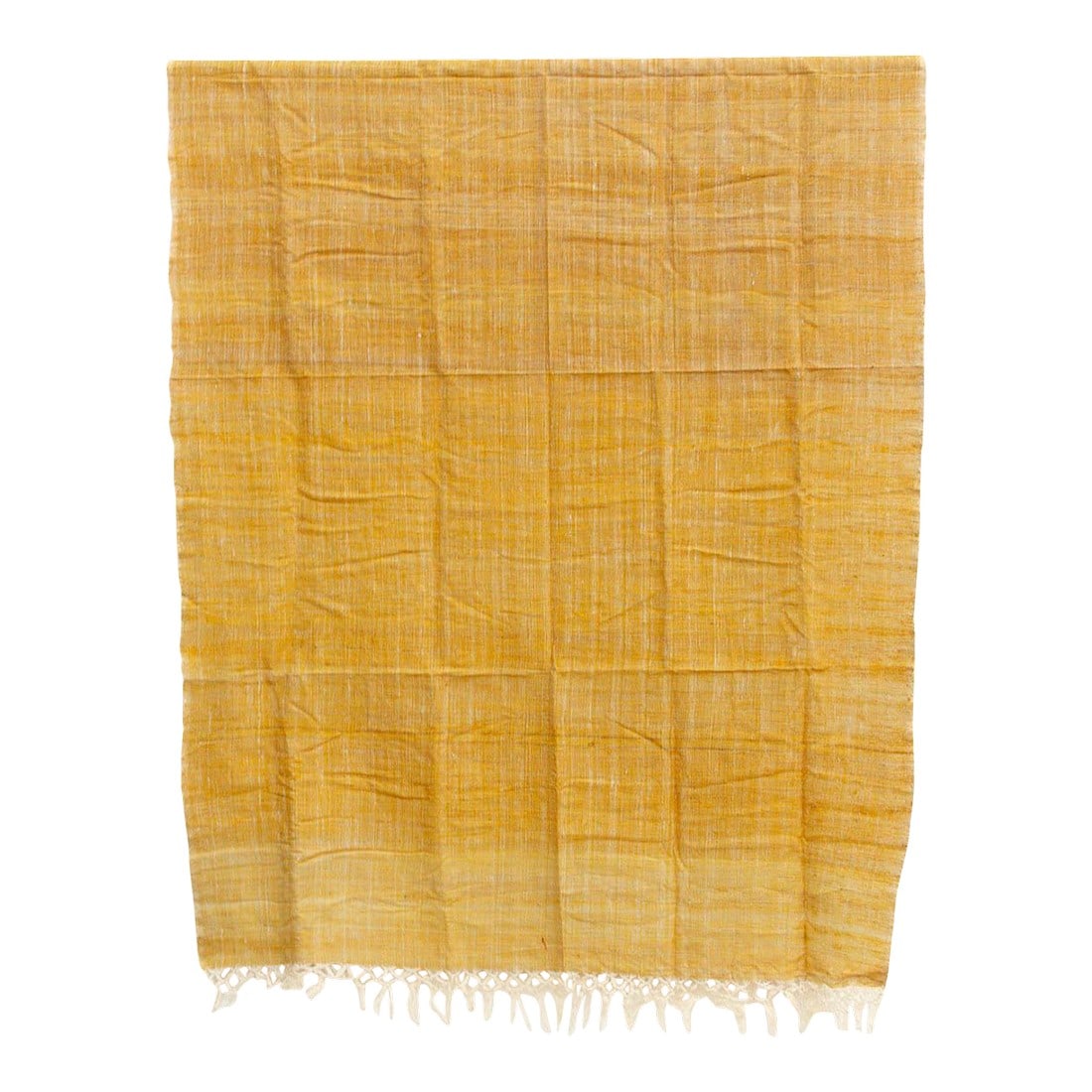 Organic Peace Silk Throw, Marigold Field: This throw represents the pinnacle of "Slow Fashion" for the home. Hand-crafted in rural Assam, India, it is woven from Organic Eri Silk"”often called "Peace Silk" because the process allows