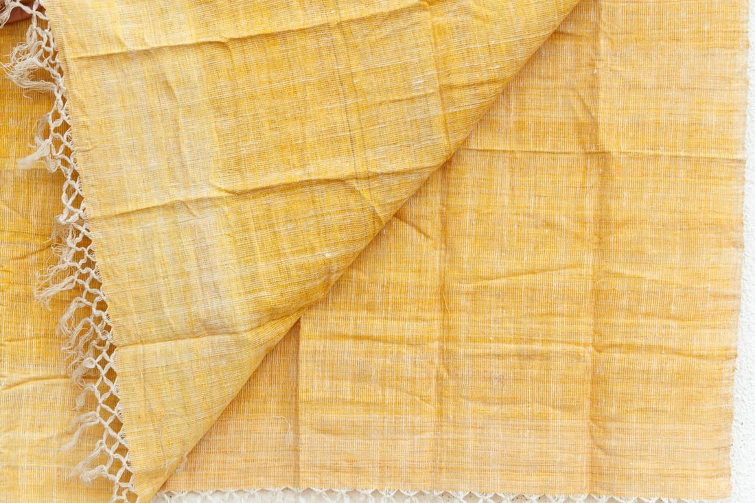 Organic Peace Silk Throw, Marigold Field - 2