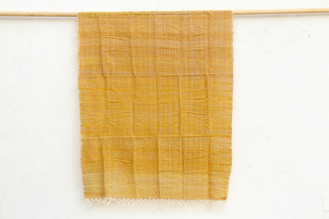 Organic Peace Silk Throw, Marigold Field - 5