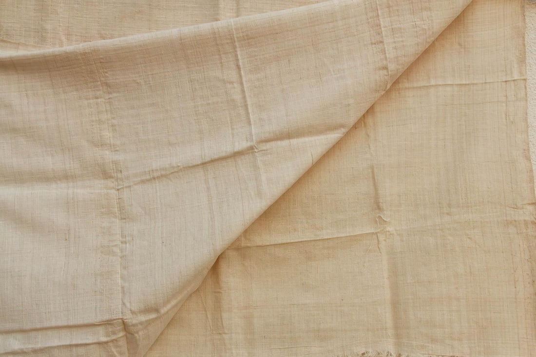 Organic Peace Silk Throw, Pale Birch - 3