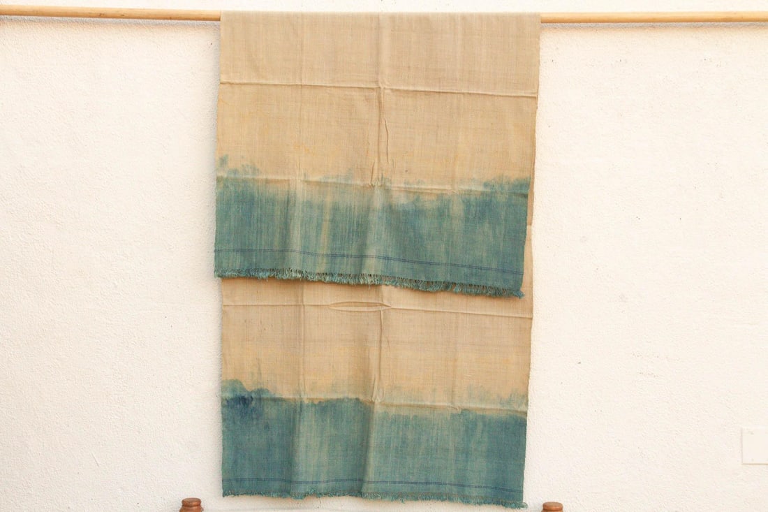 Organic Peace Silk Throw, Monsoon Sky - 3