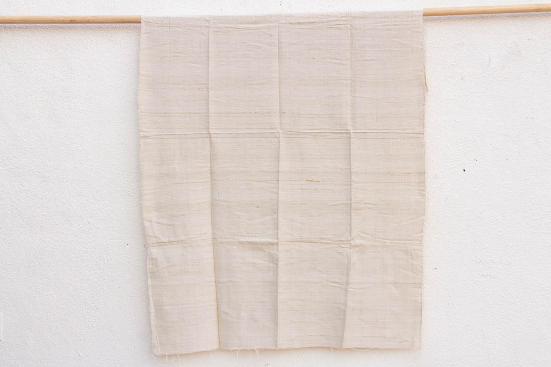 Organic Peace Silk Throw, Oatmeal Stone - 5