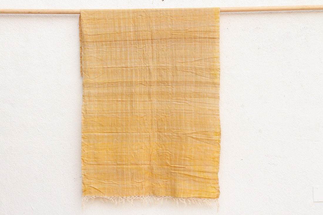 Organic Peace Silk Throw, Summer Yellow - 6