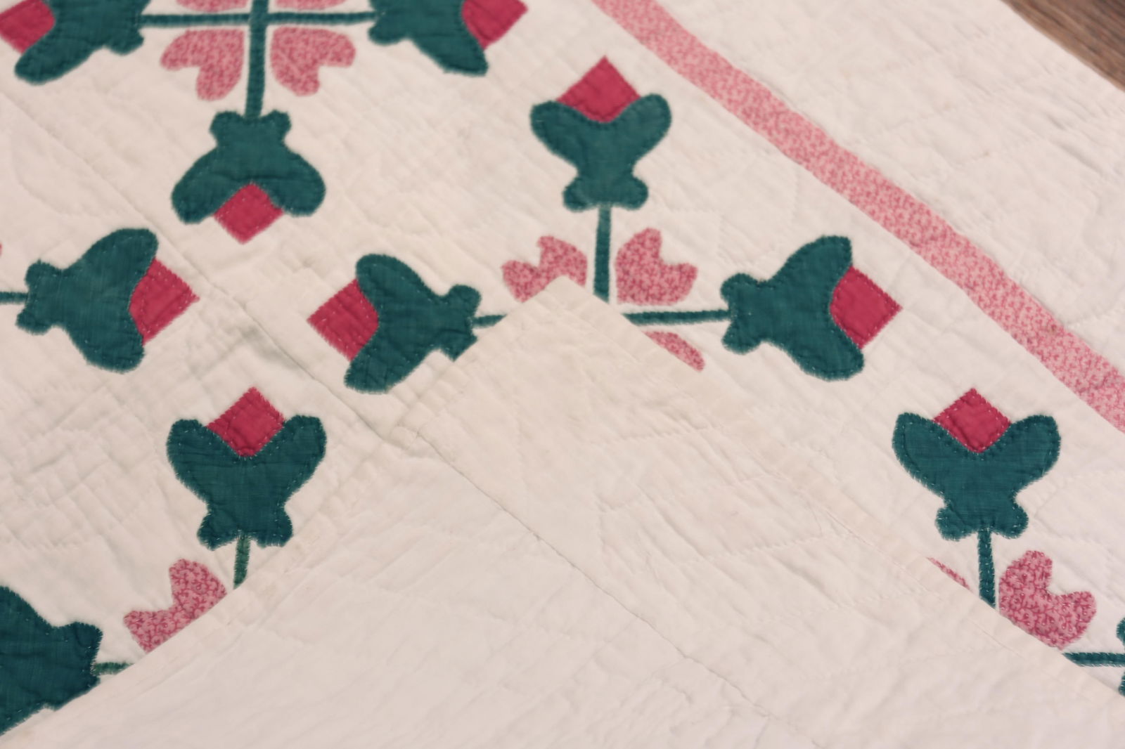 Nazmiyal Collection Antique American Quilt Textile - 6