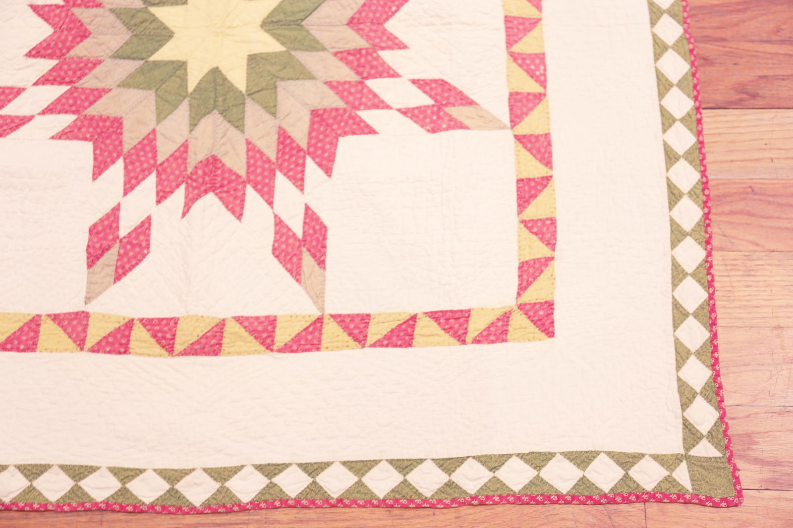 Nazmiyal Collection Antique American Quilt Textile - 5