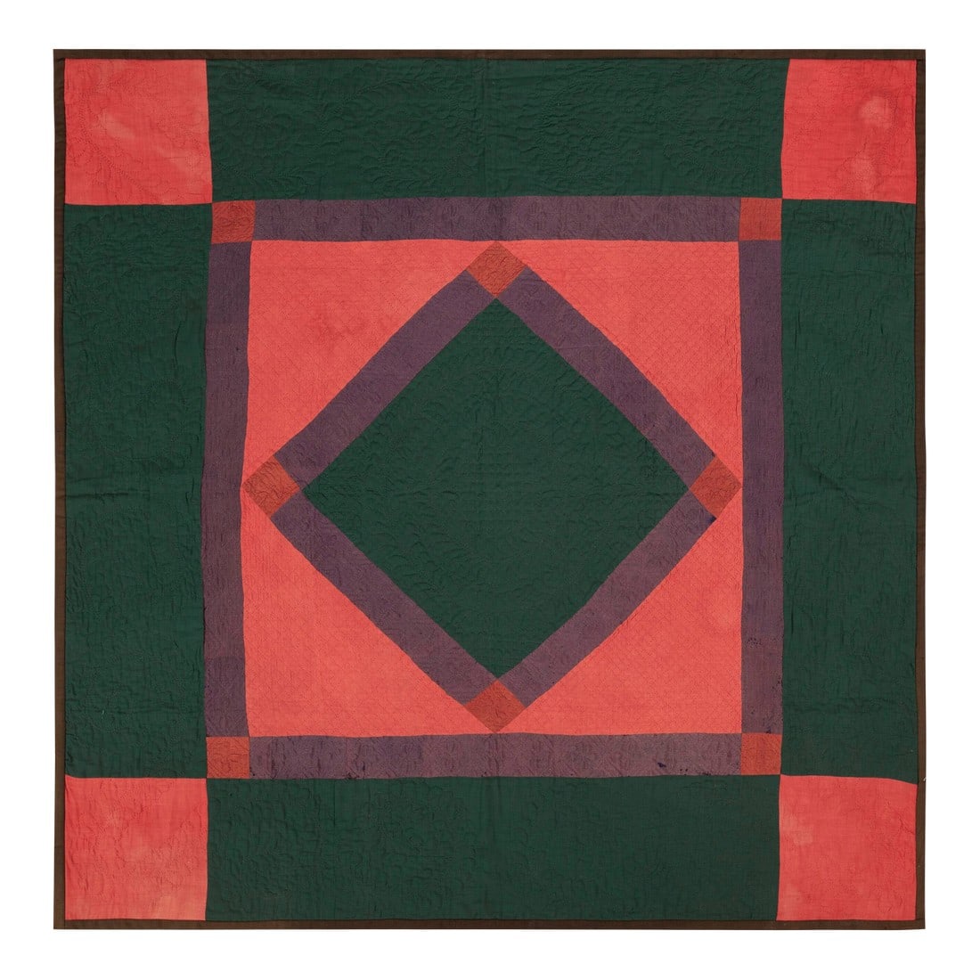 Nazmiyal Collection Antique American Amish Textile: Bold Geometric Antique American Amish Textile: Country of Origin: America, Circa Date: 1930 Condition: Alterations: Original Condition Unaltered Imperfections: Some Imperfections Condition Notes: This