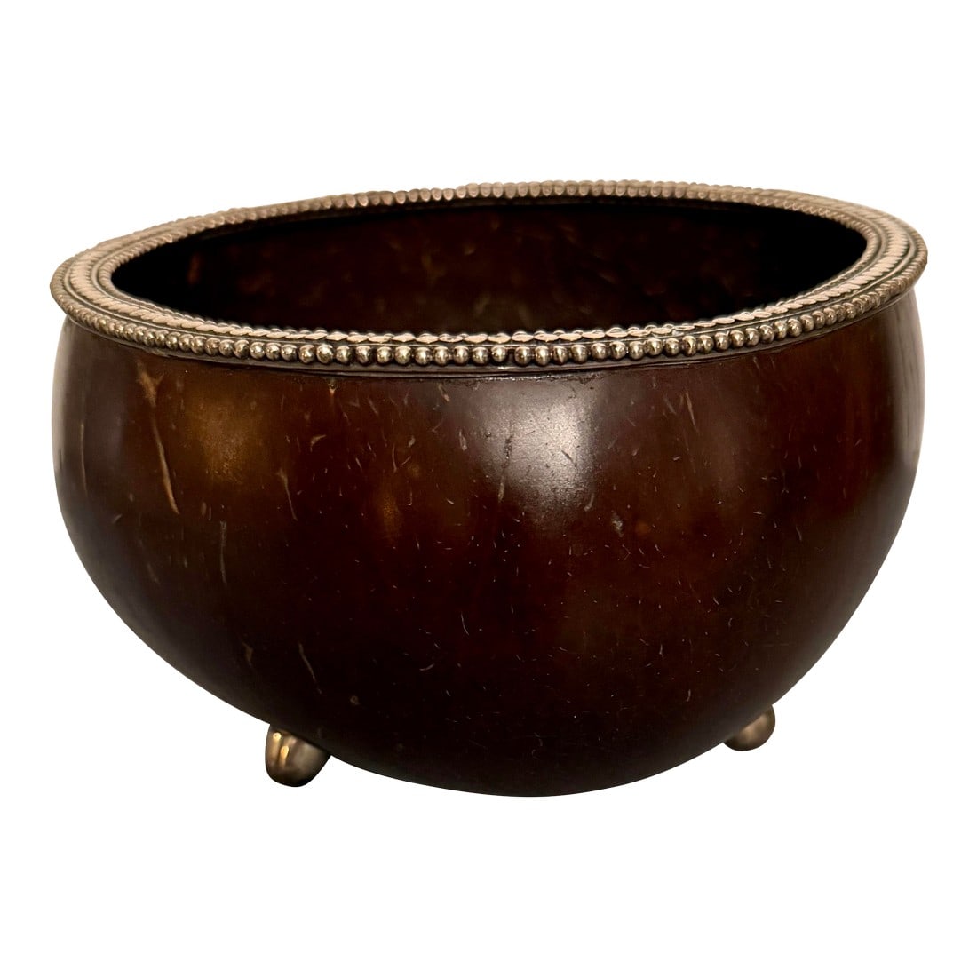 John Hardy Natural Carved Coconut Bowl With Sterling Silver Details (1 of 12)