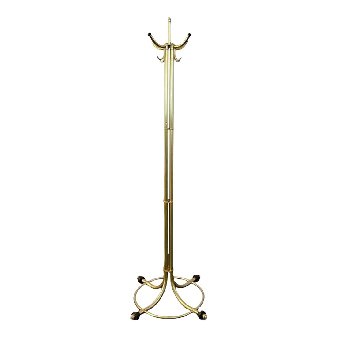 1930s Art Deco Tubular Anodized Aluminum Standing Coatrack by Warren McArthur (1 of 10)