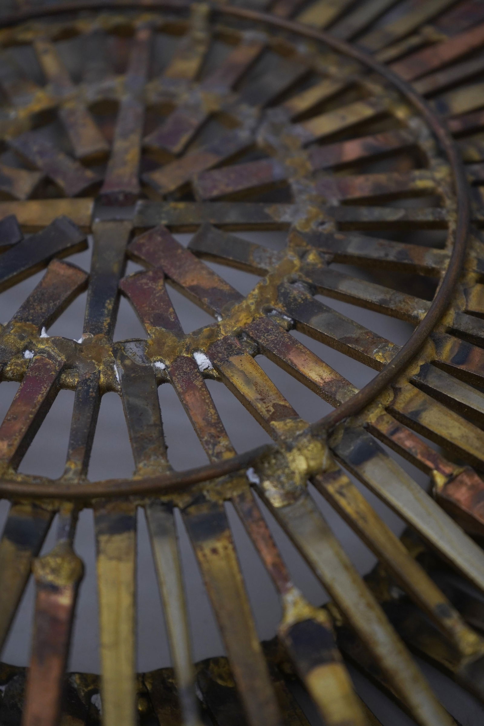 William Bowie Mid Century Modern Brutalist Sunburst Sculpture - 10