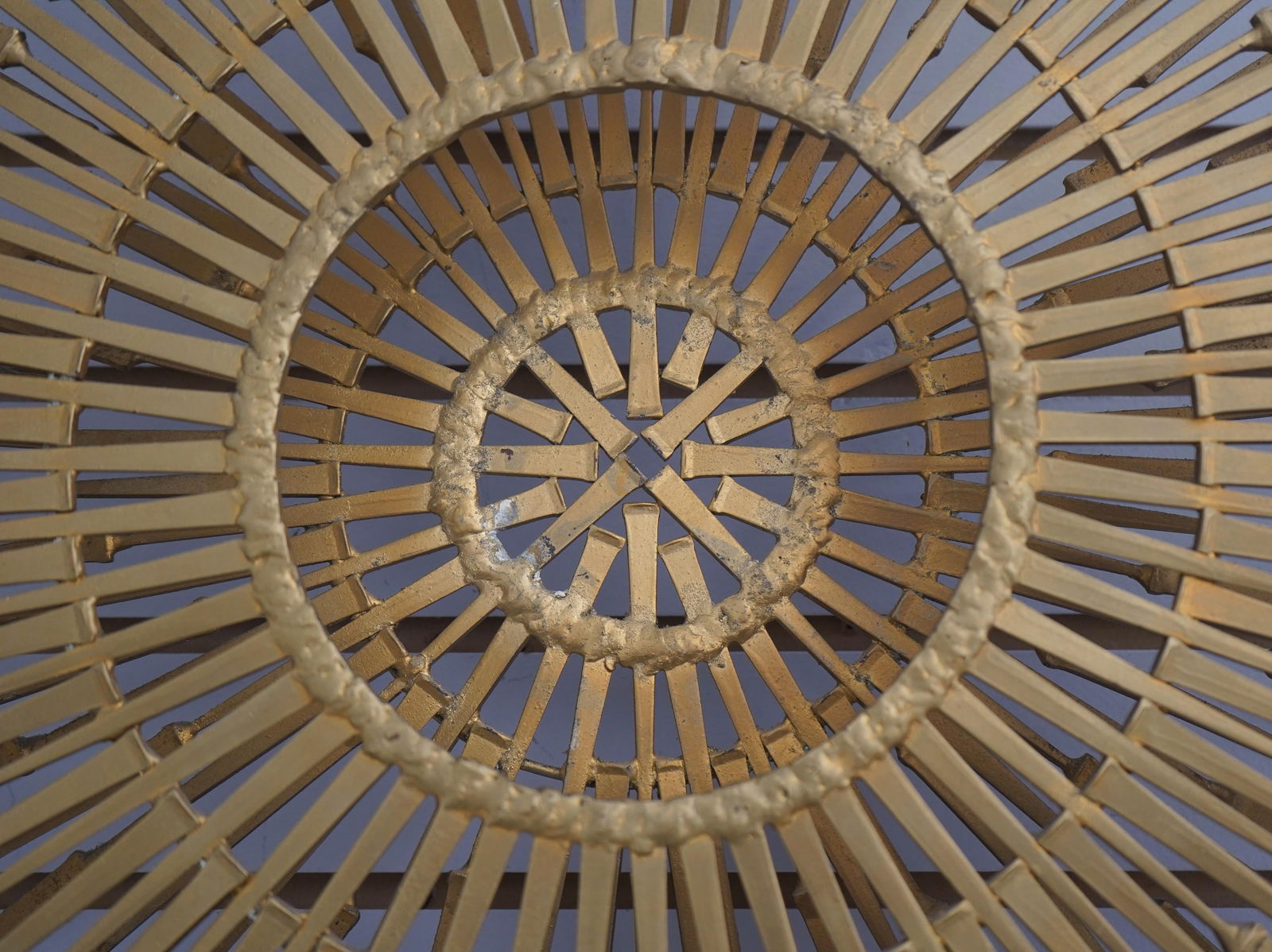 William Bowie Mid Century Modern Brutalist Sunburst Sculpture - 5