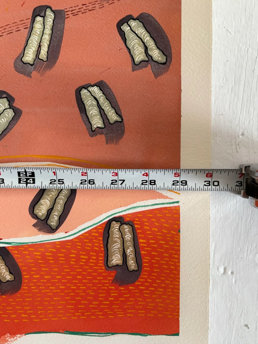 Barbara Beck 2006 Abstract Acrylic Painting on Paper - Signed/Dated/Unframed - 6