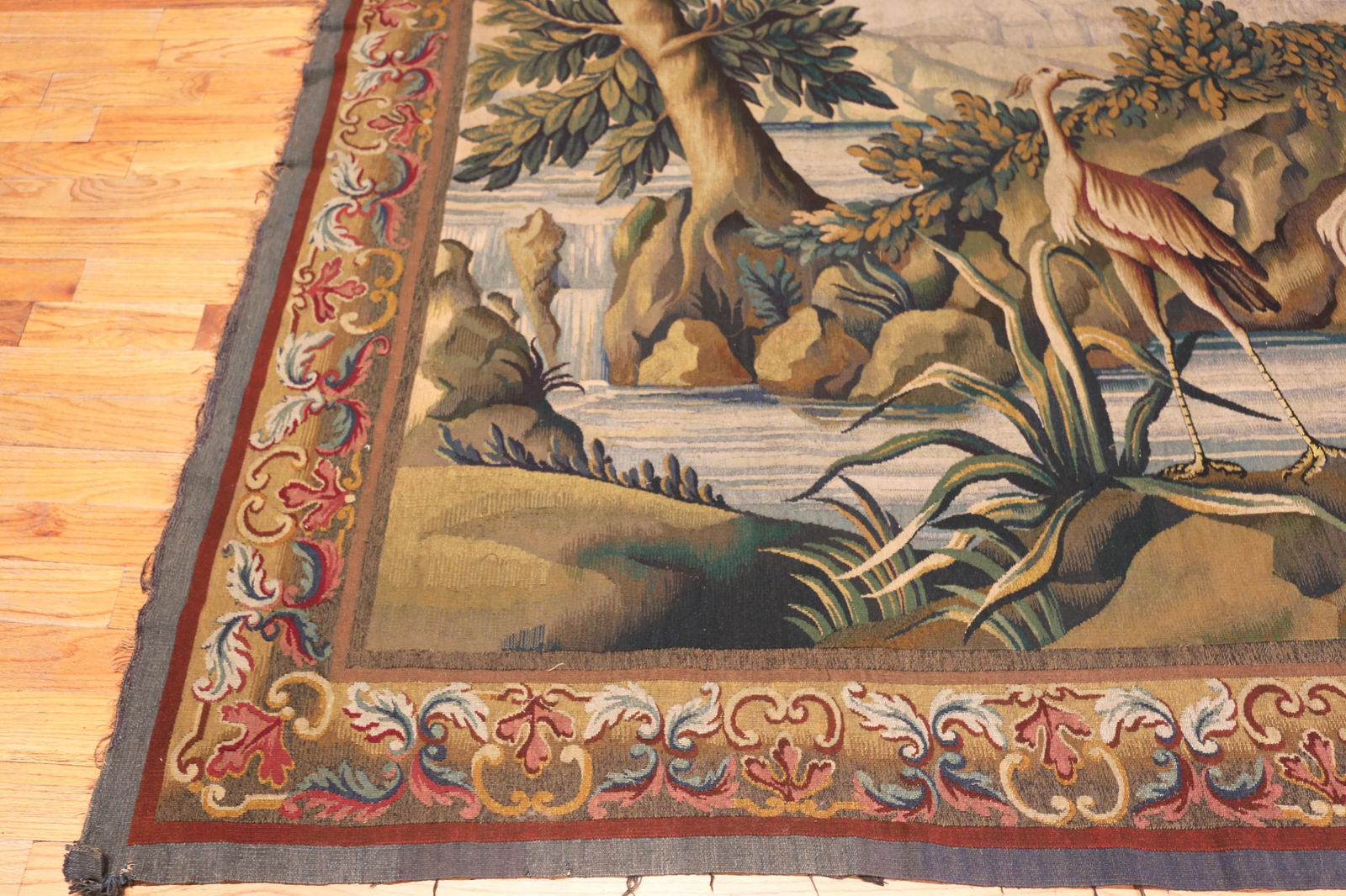 Nazmiyal Collection Vintage French Tapestry - 7