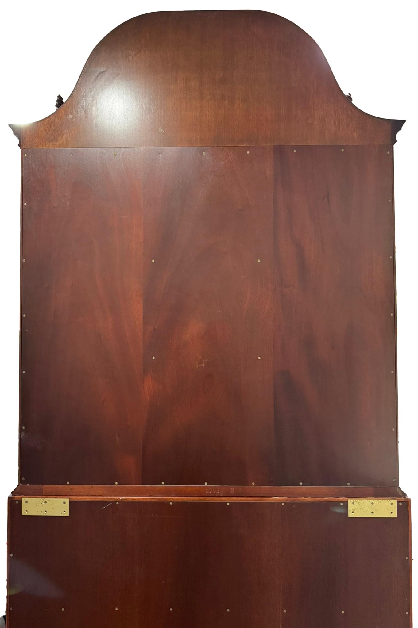 Kindel Winterthur Mahogany Secretary Desk | Colonial Chippendale Style | Solid Wood Vintage Cabinet - 11