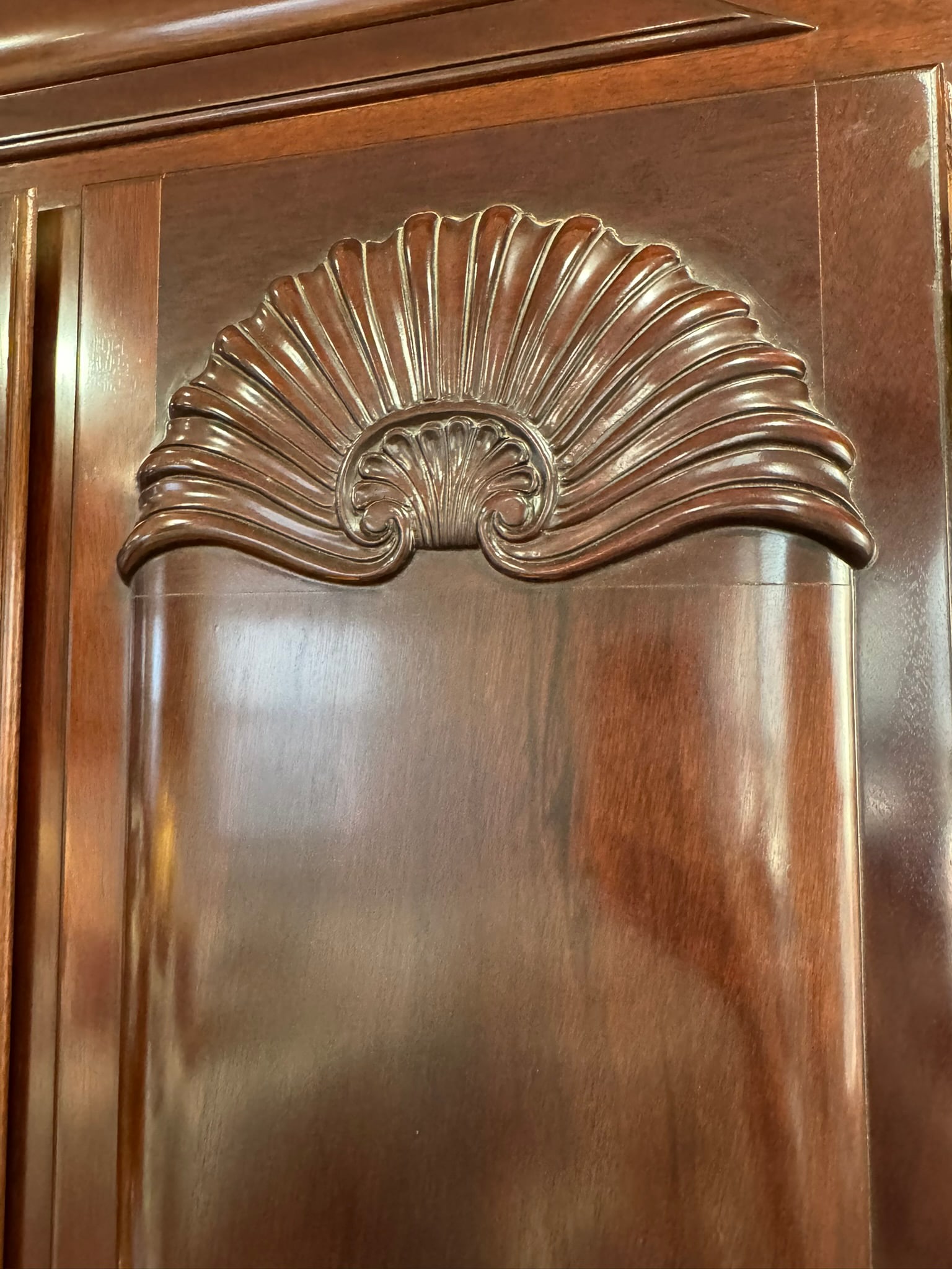 Kindel Winterthur Mahogany Secretary Desk | Colonial Chippendale Style | Solid Wood Vintage Cabinet - 13