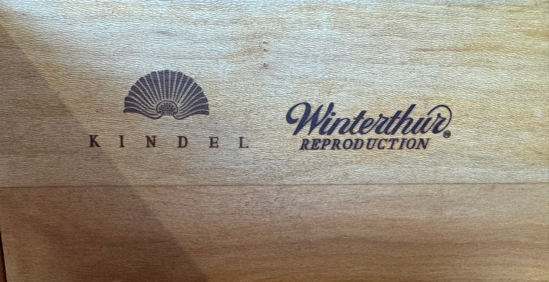 Kindel Winterthur Mahogany Secretary Desk | Colonial Chippendale Style | Solid Wood Vintage Cabinet - 9