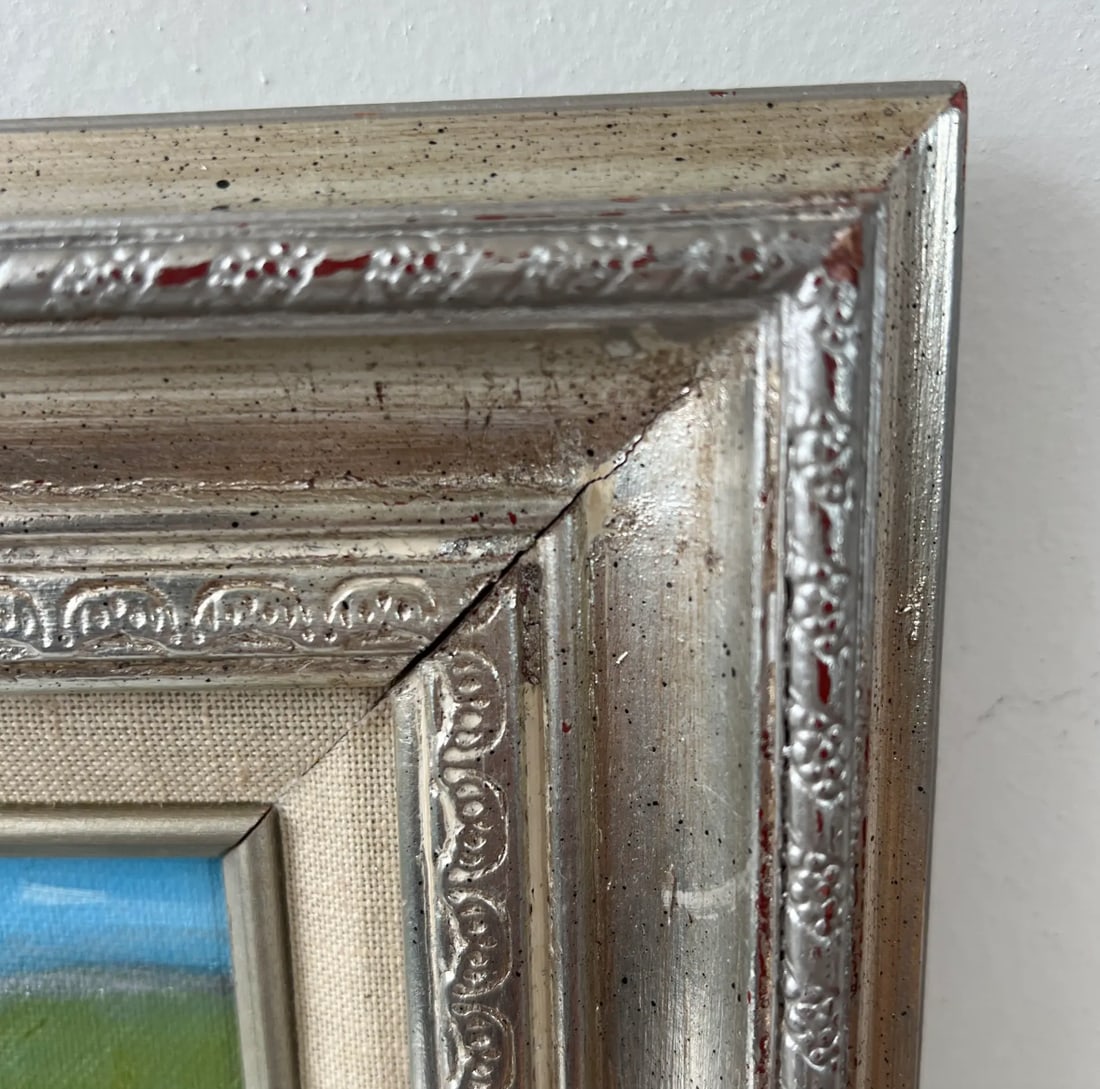 Late 20th Century Reta Snow Oil Painting on Board Titled "Ireland" - Signed, Matted, and Framed - 2