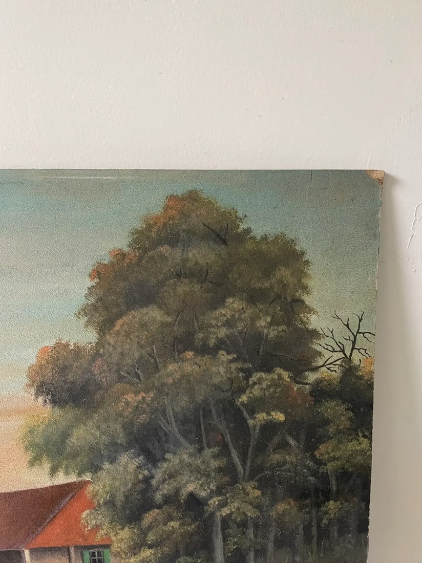 Late 19th Century Oil Painting on Board by Frank H. Sweet (New York) - Signed - 3