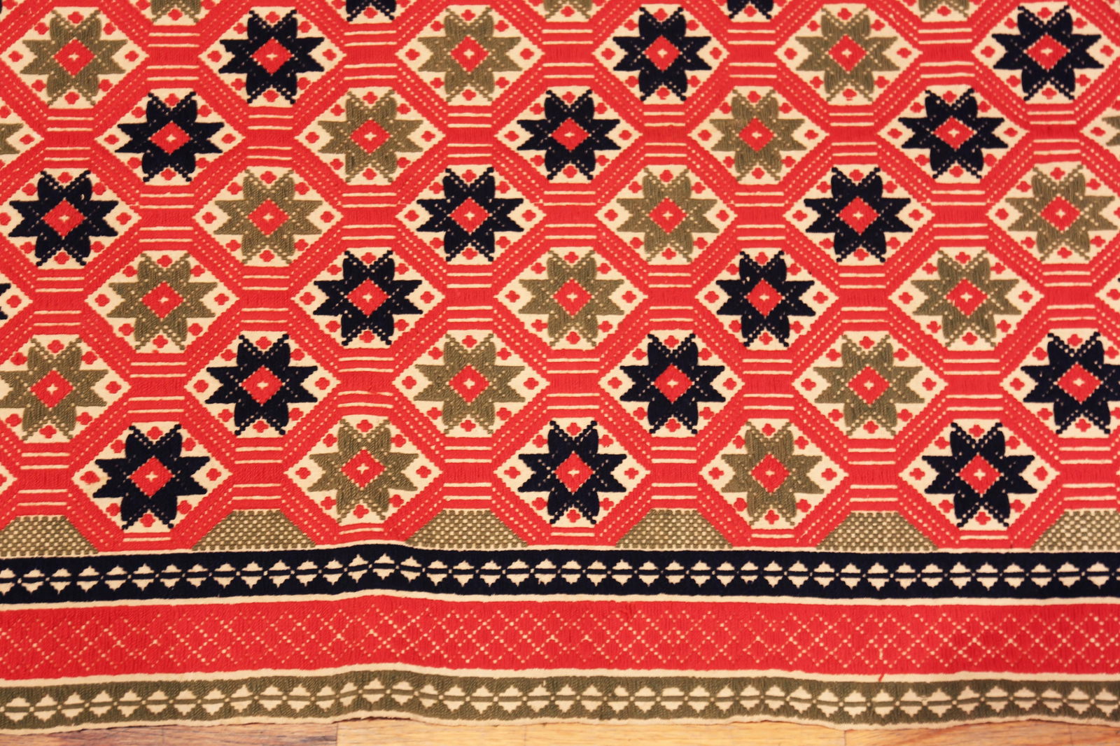 Nazmiyal Collection Antique Scandinavian Folk Textile - 3