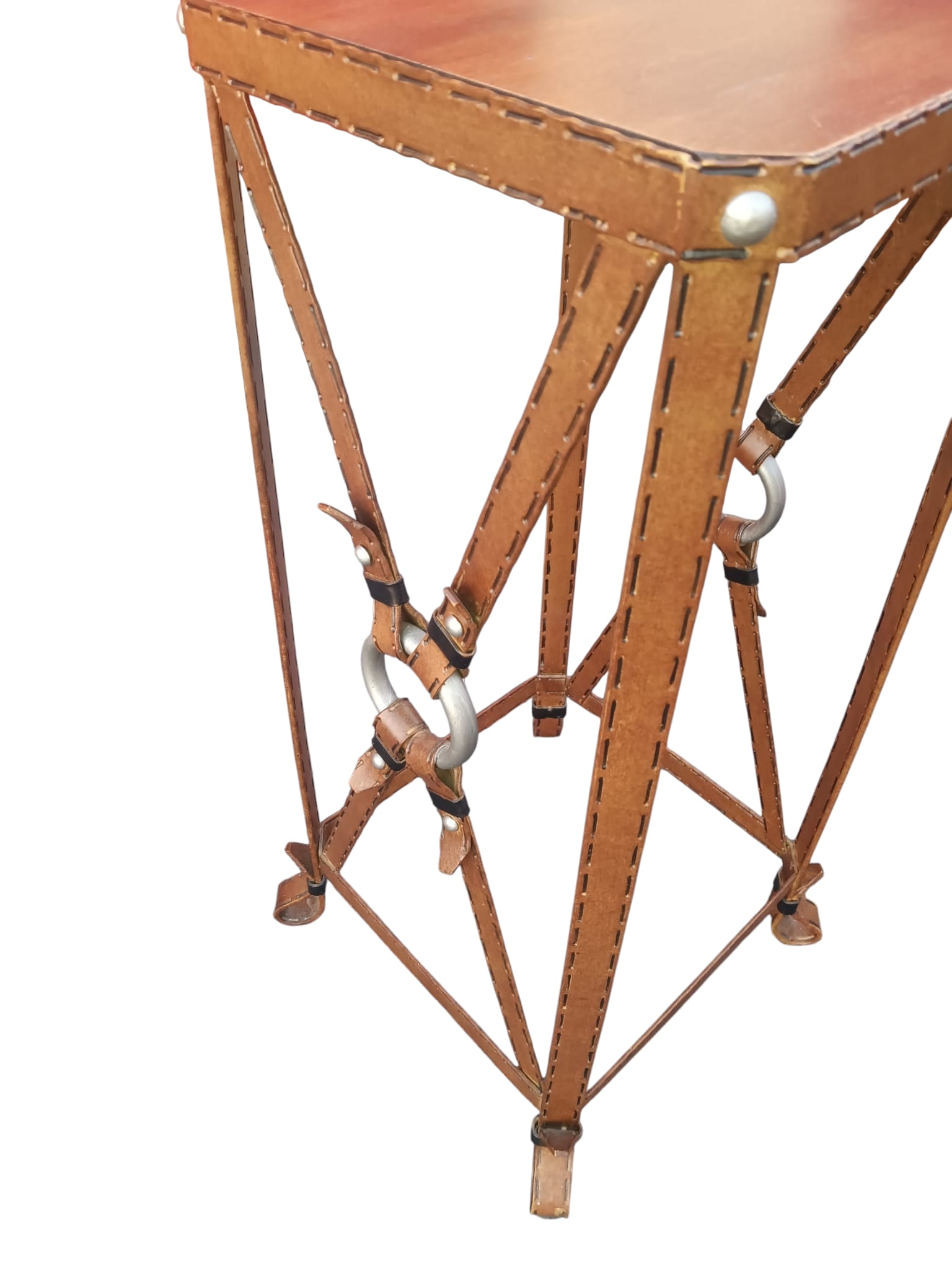 Rare Adnet Hermès Equestrian Side Table - 3