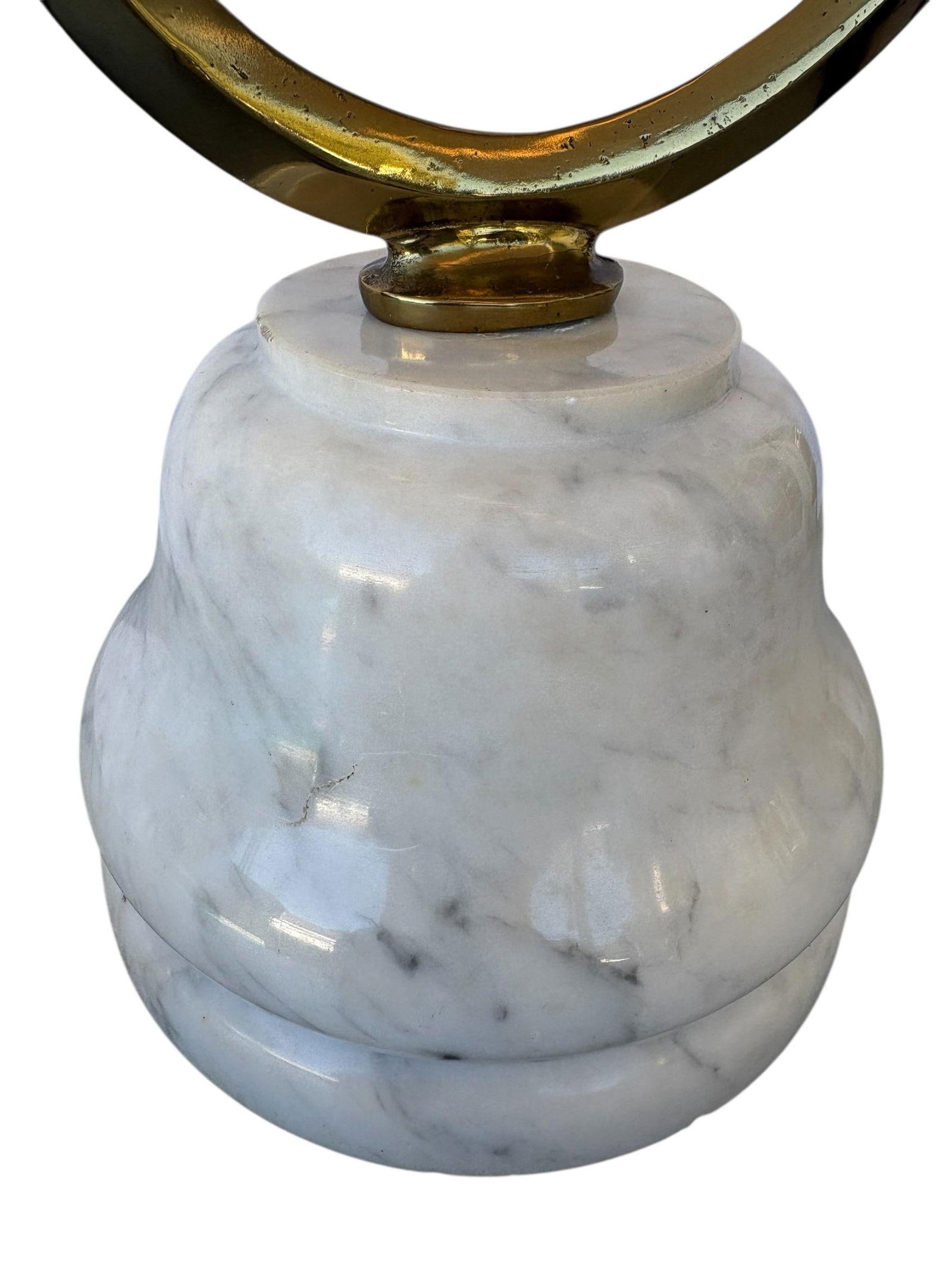 Late 19th Century, Italian, Art Nouveau Style, Antique Brass, Steel and Marble Baker's Scale - 3