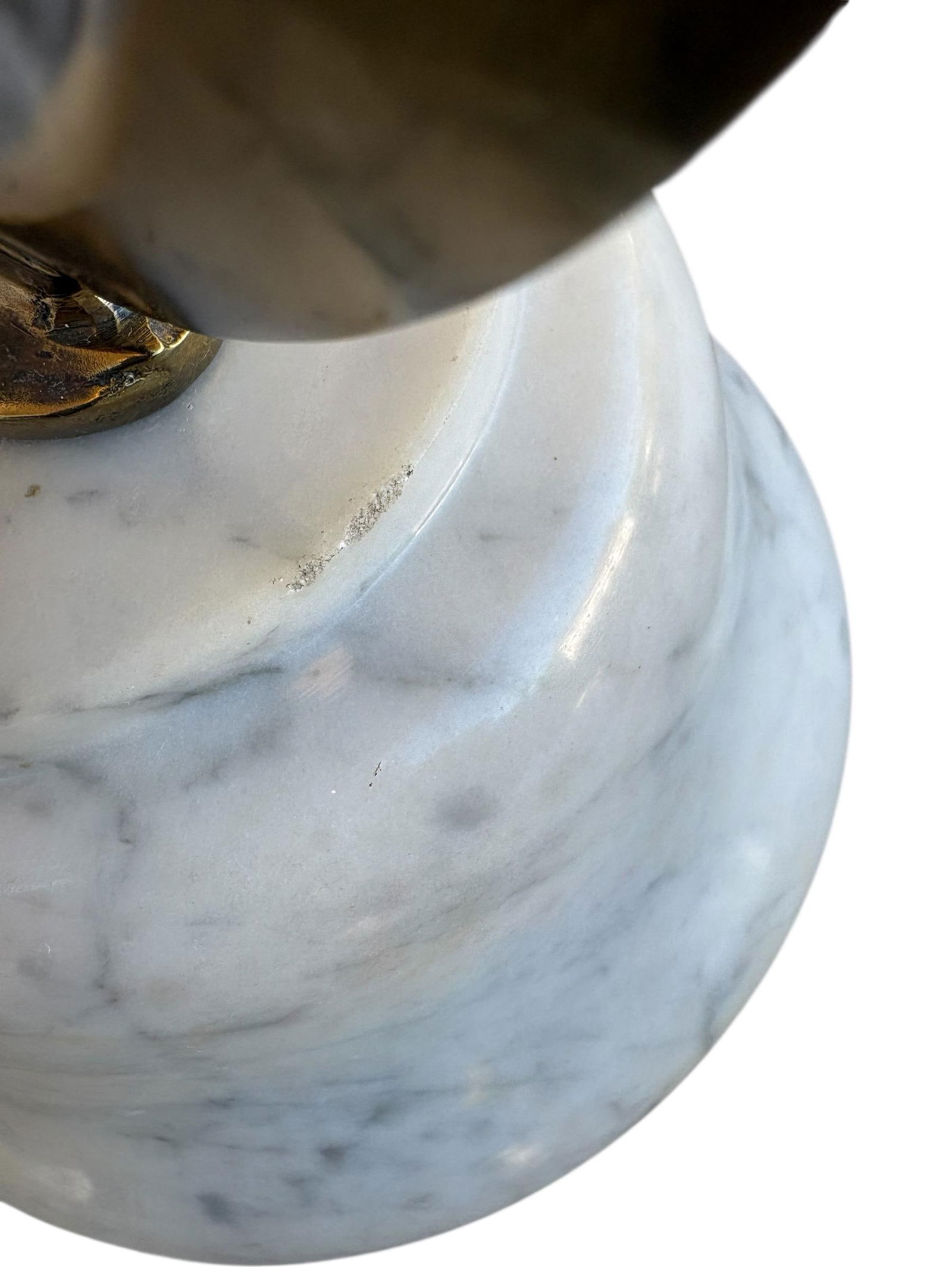 Late 19th Century, Italian, Art Nouveau Style, Antique Brass, Steel and Marble Baker's Scale - 4