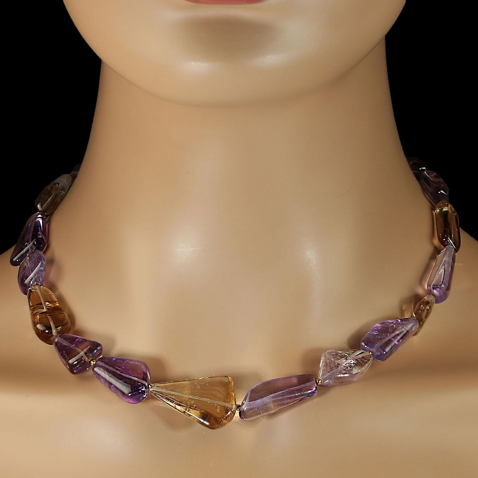 Ajd 18 Inch Free Form Ametrine Necklace - 4