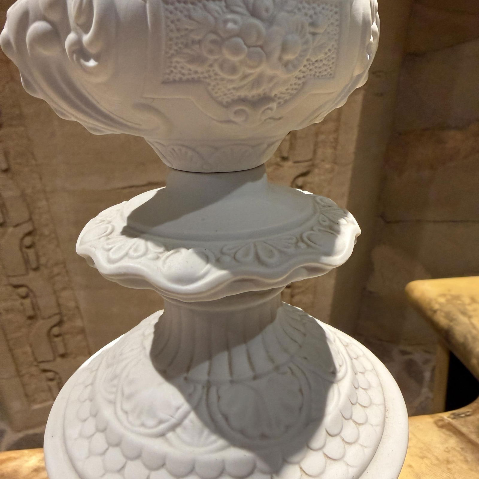 Pair of Dresden Bisque Porcelain Cherub Table Lamps Neoclassical Germany - 7