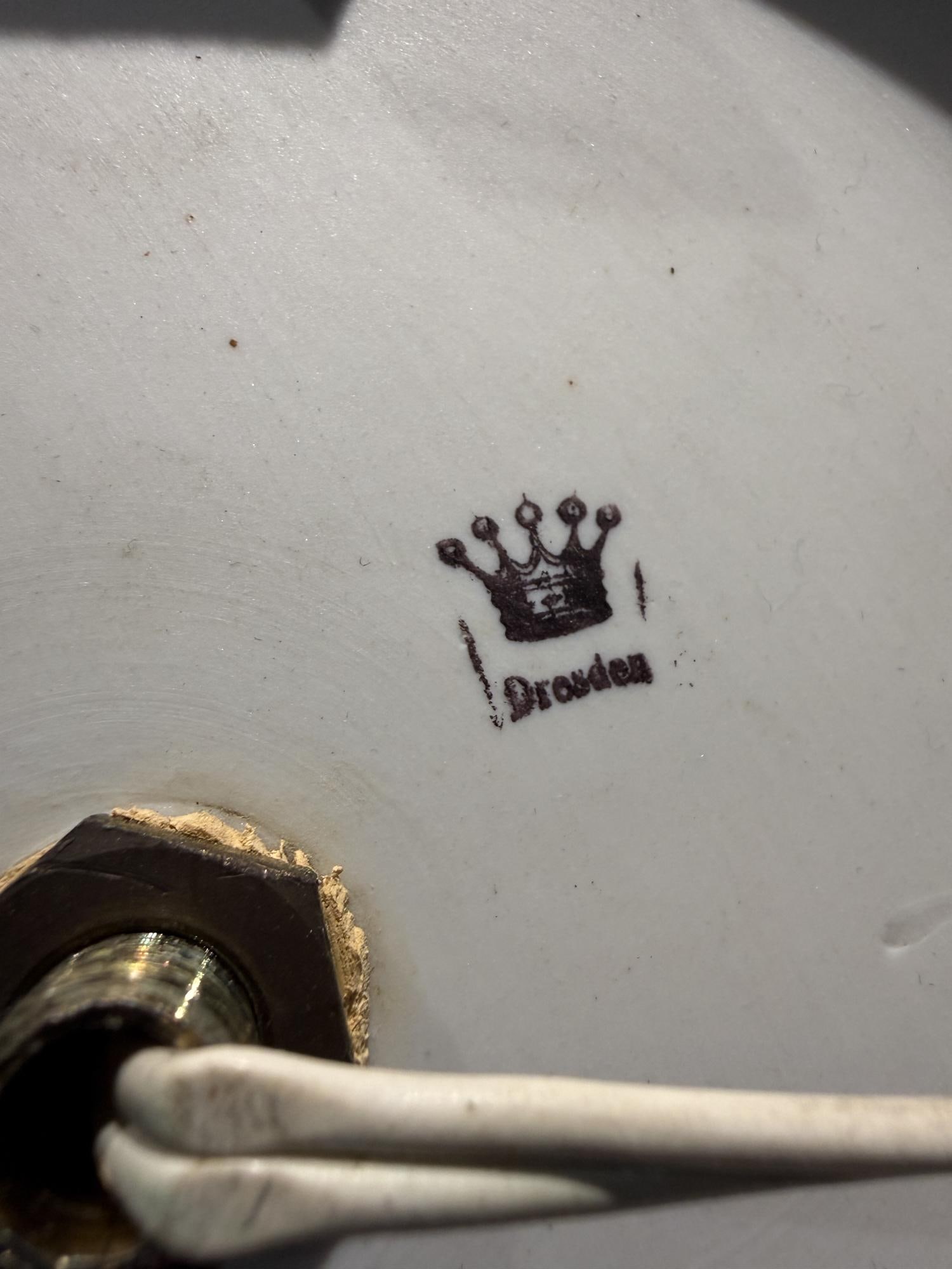 Pair of Dresden Bisque Porcelain Cherub Table Lamps Neoclassical Germany - 8