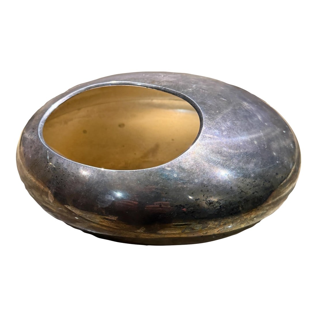 Vittorio Mazzuconni Firenze Bowl Silver-Plated Vide Poche Vase Post-Modern (1 of 11)