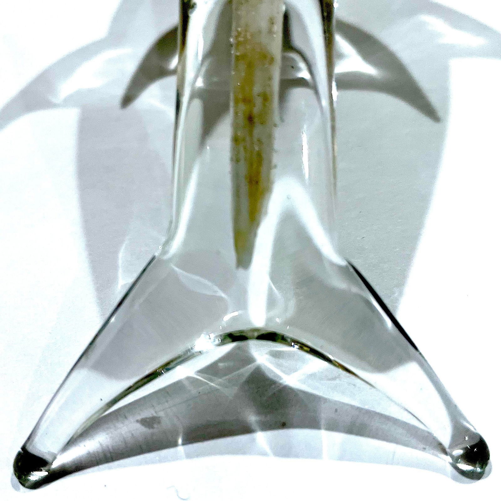 1960's Murano Attributed Gold Bullicante Blown Glass Dolphin - 7