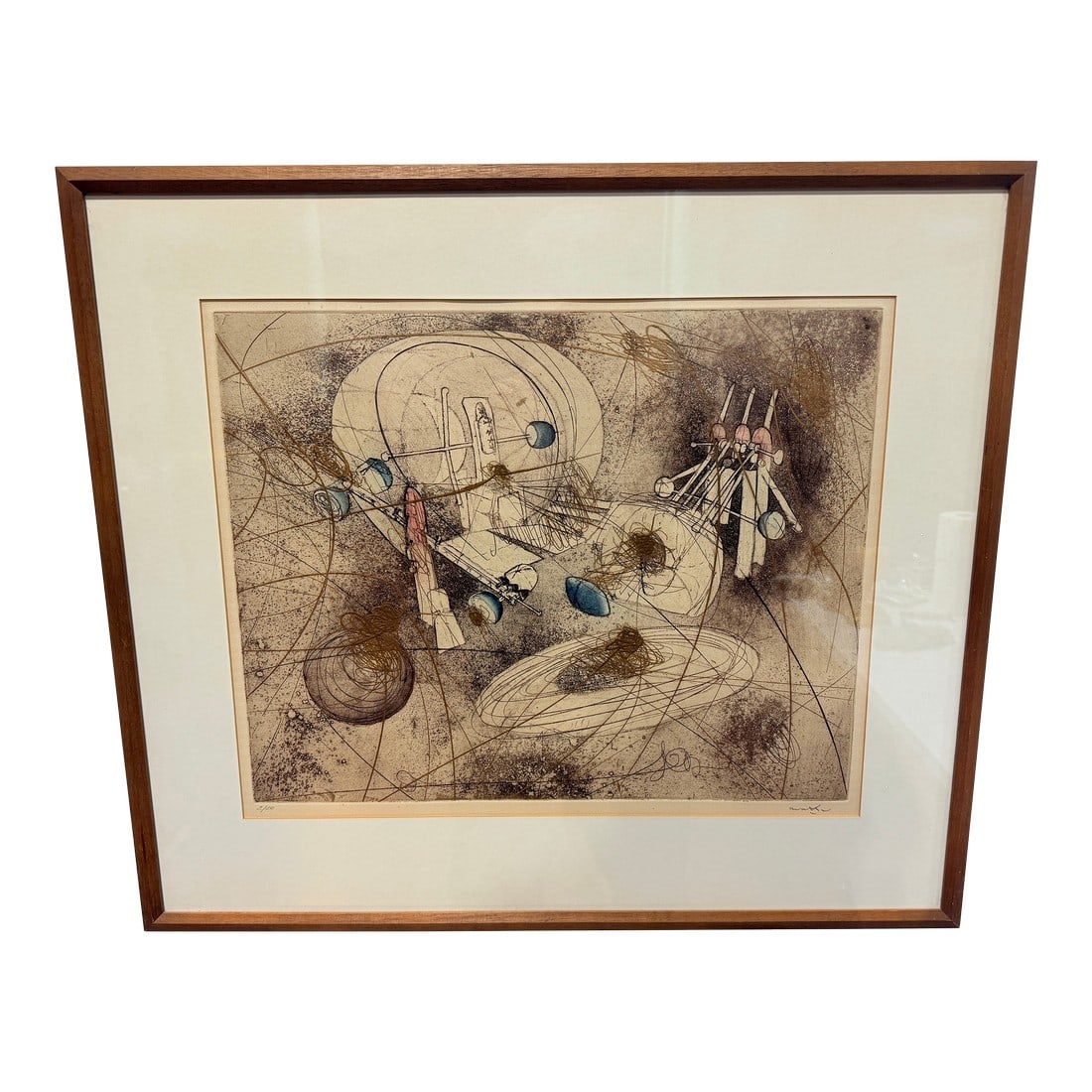 Roberto Matta "Look at the Heart of the World" Circa 1965 Etching 2/50 (1 of 10)