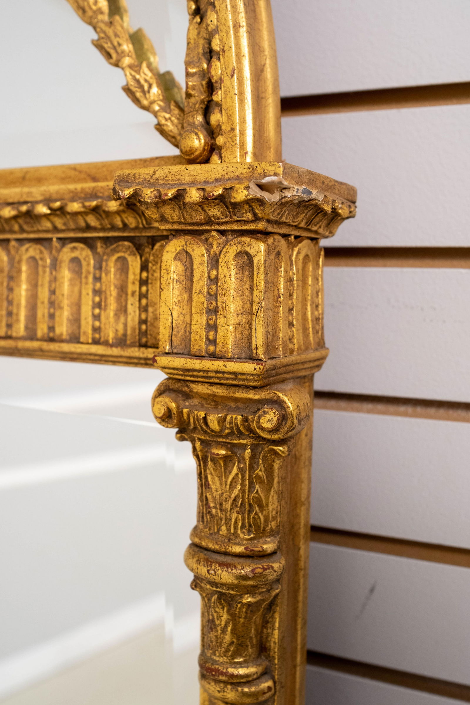 Friedman Brothers Monumental Gilt Frame Archtop Wall Mirror - 11