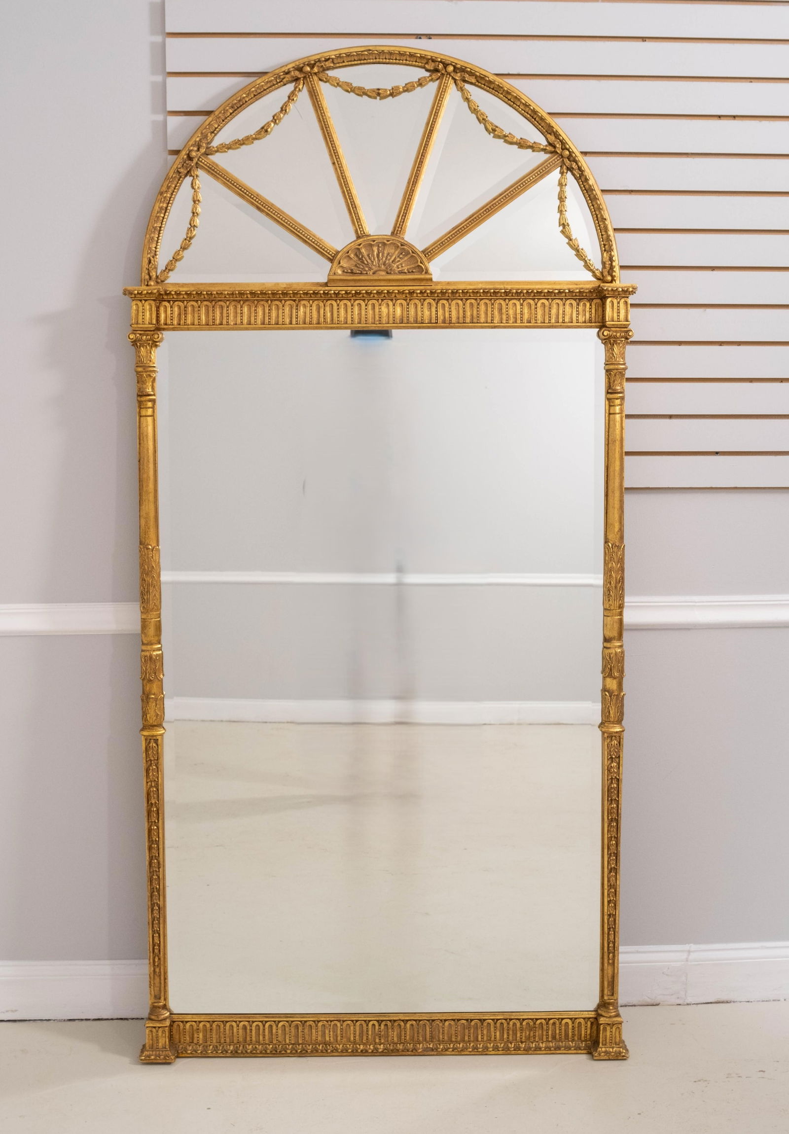 Friedman Brothers Monumental Gilt Frame Archtop Wall Mirror - 2